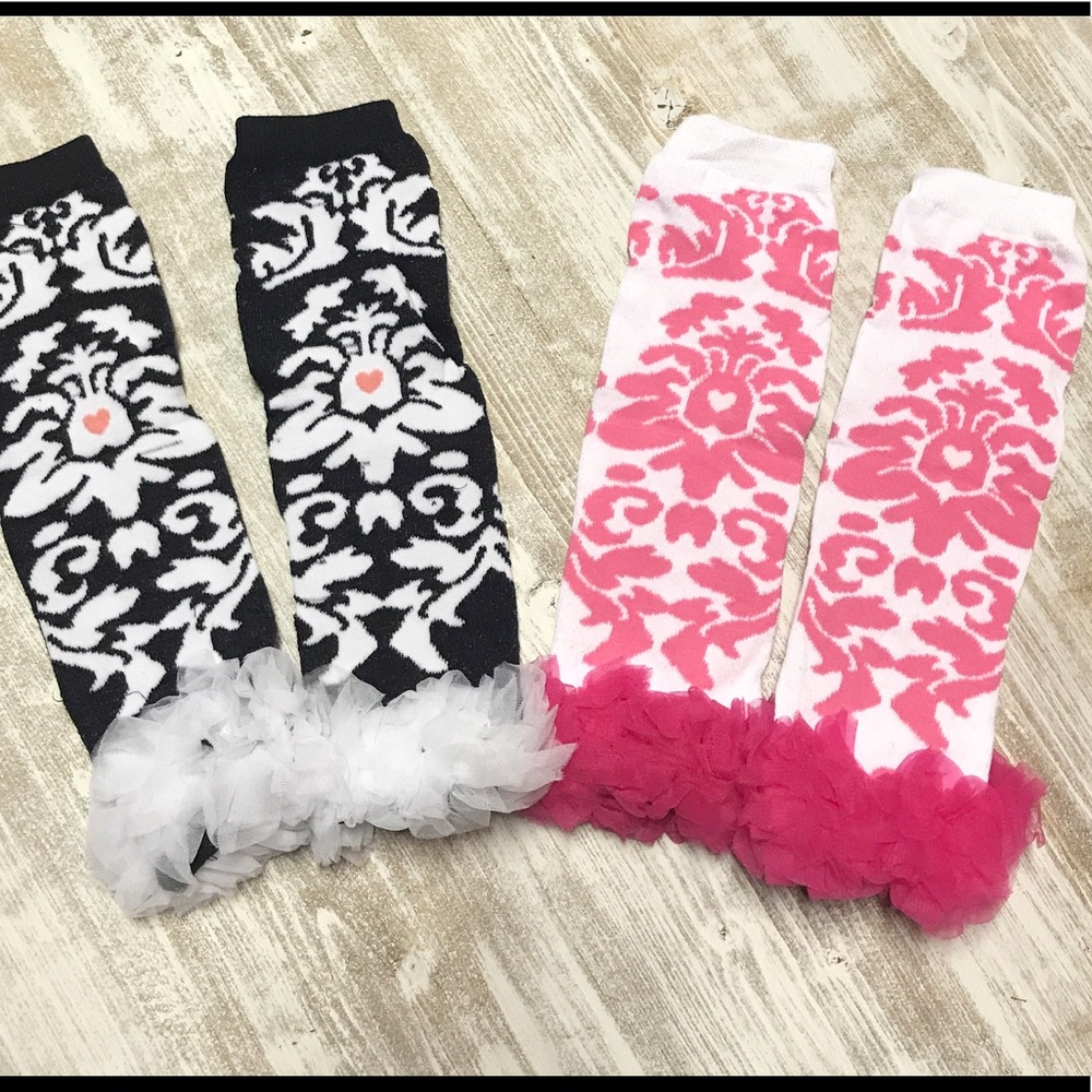 Leg Warmers- pink and black coordinating!